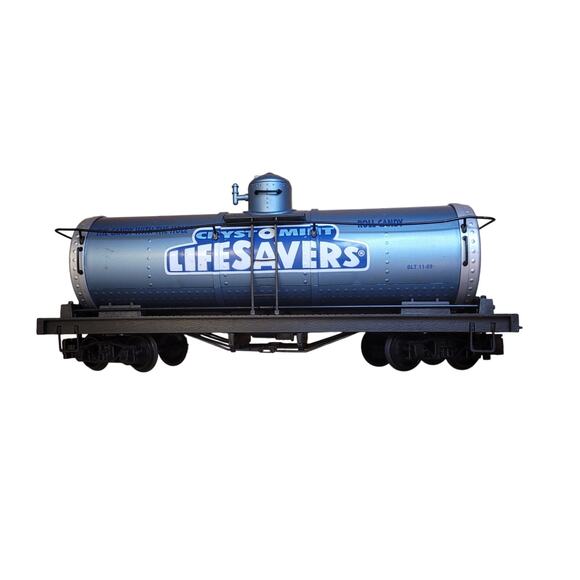 Bachmann 93434 Lifesavers tank car G scale blue with box READ DESCRIPTION - Picture 2 of 11